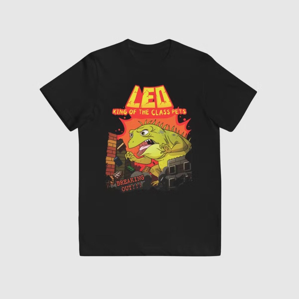 Leo Breaking Out Youth Jersey T-Shirt [Black]